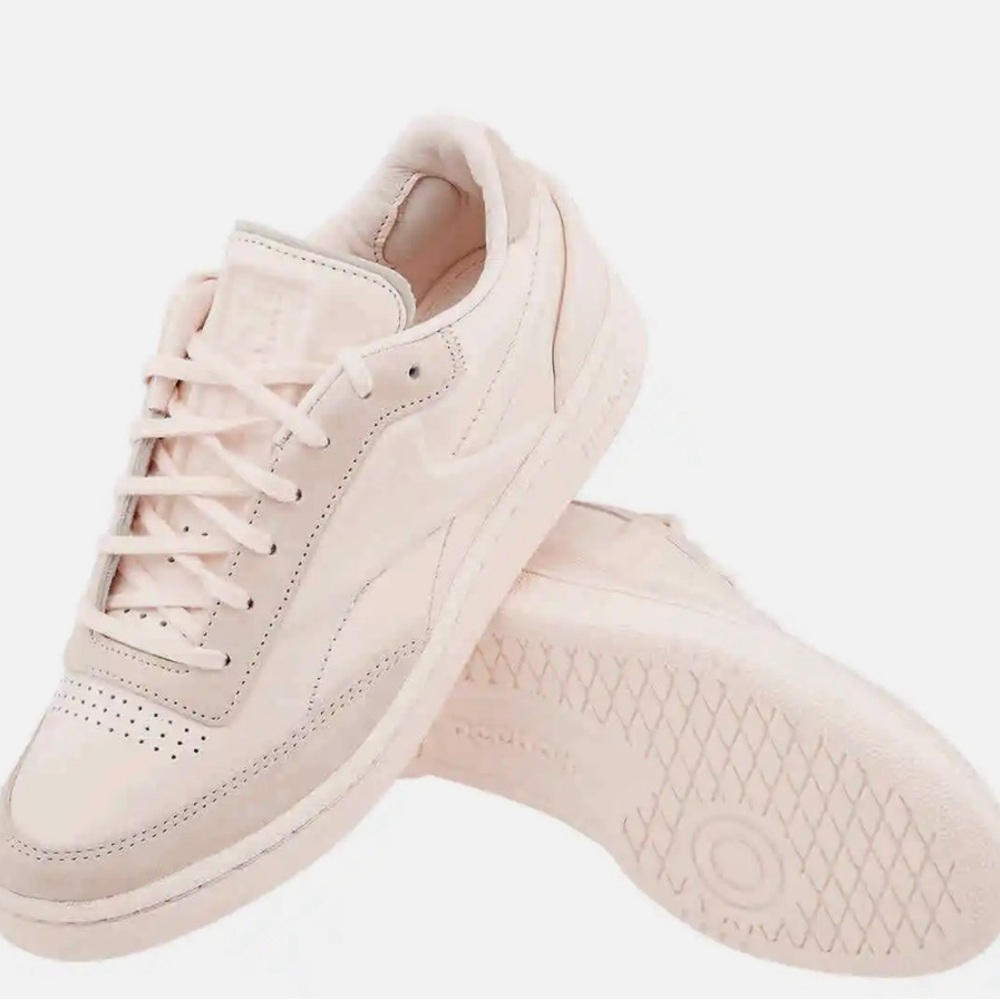REEBOK X VICTORIA BECKHAM CERAMIC PINK CLUB C LOW-TOP SNEAKERS